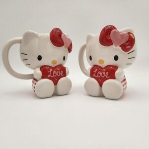 20 OZ 3-D New Hello Kitty 2023 LOVE Mugs Set‎ Perfect Valentine Bridal Gift